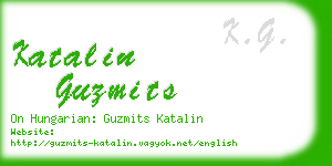 katalin guzmits business card